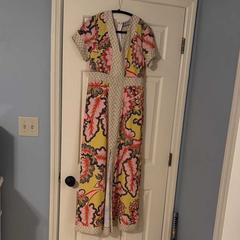 Floral Yellow and Pink Maxi Dress- excellent condition (worn once)